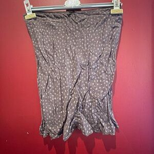 Brandy Melville Brown Floral Skirt